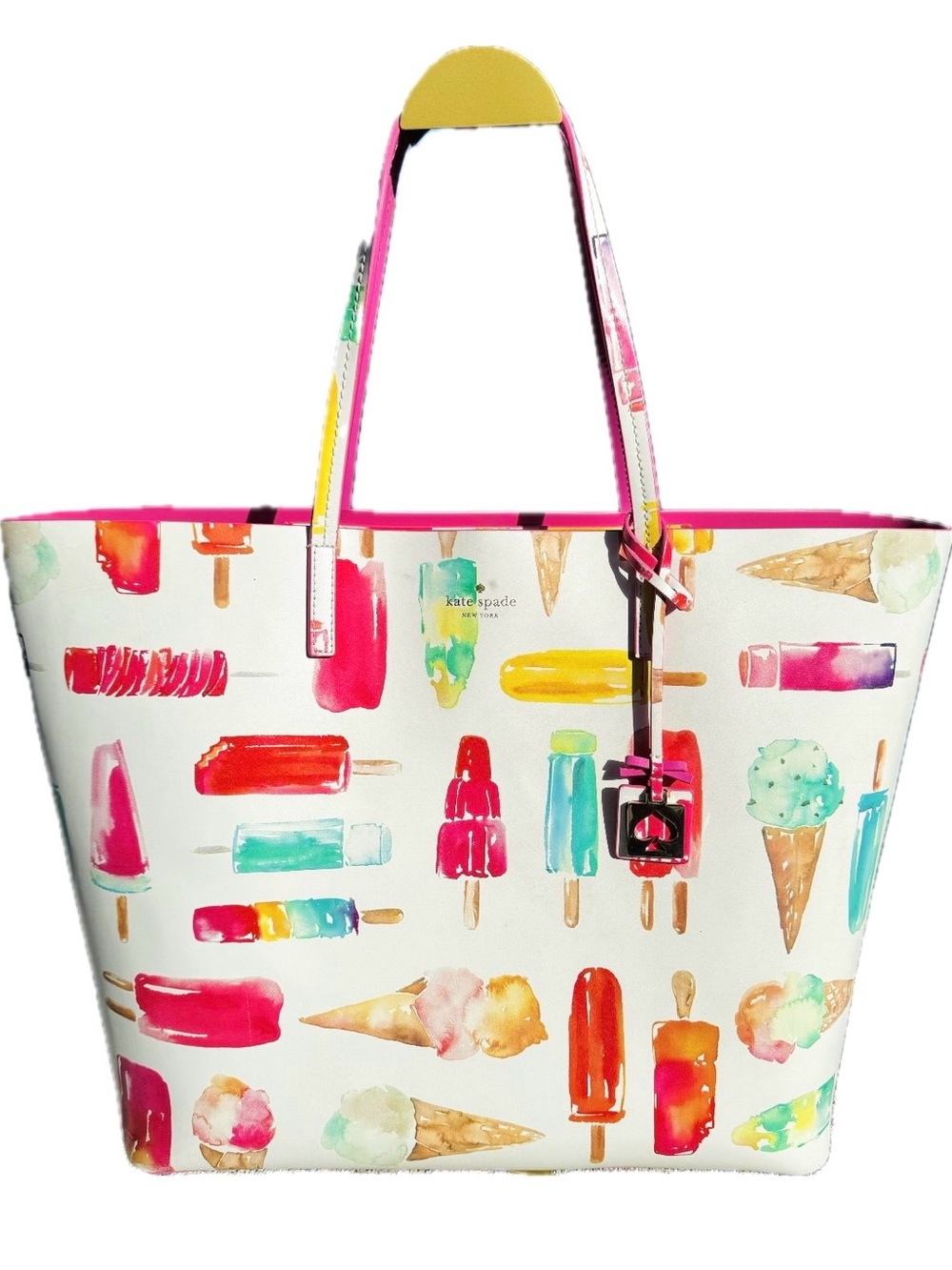 Kate Spade New York "Flavor of the Month" Francis Tote icecream & popsicles EUC